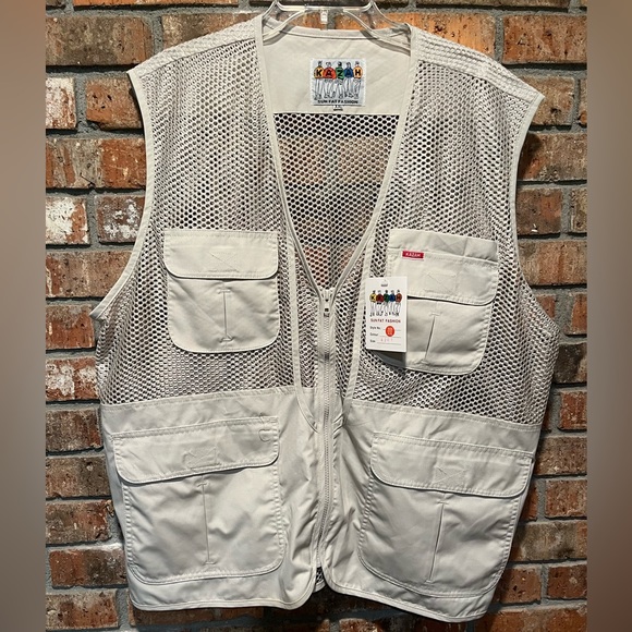 Vintage KAZAH Utility Cargo Vest. New with tags. - Picture 1 of 11